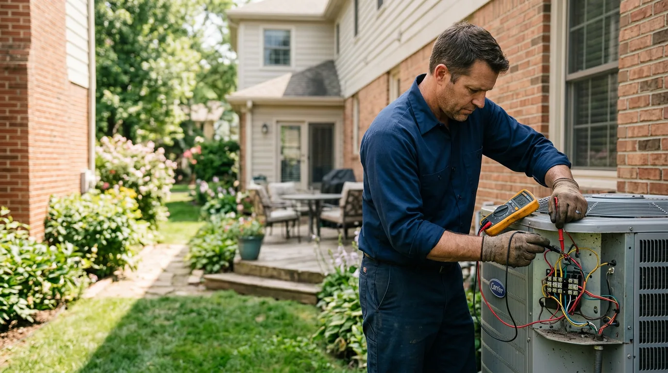 HVAC technician working near Cambridge, VT